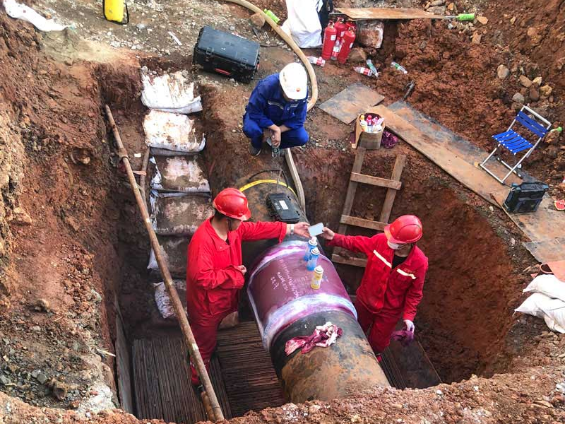  环焊缝开挖复拍及补强修复